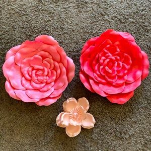 Set of 3 Wall Flowers